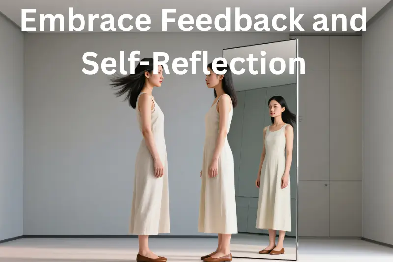 embrace feedback and self-reflection