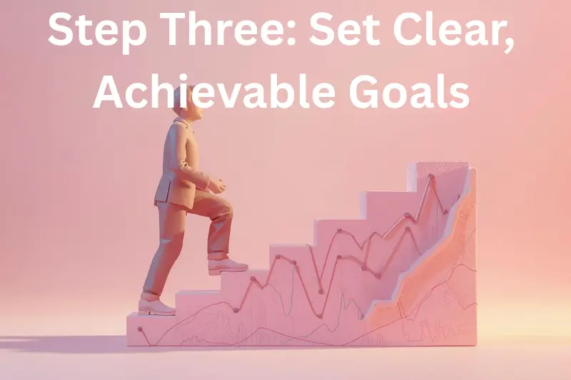step three: set clear, achievable goals